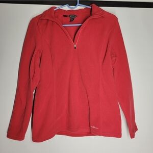 Eddie Bauer Red Cowl Neck Sweater